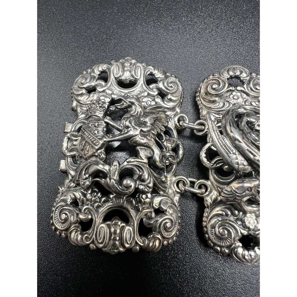 Rare Vintage NAPIER Griffin Sea Serpent Dragon Bracelet - Picture 3 of 6